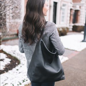 Everlane Black Leather Boss Bag